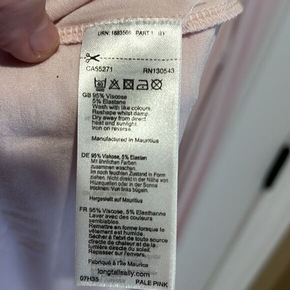 New DeLuxe by Its Long Top Pink with Ruching - Picture 6 of 6